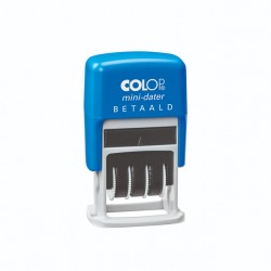Woord-datumstempel Colop Printer Mini S 160/L betaald blauw