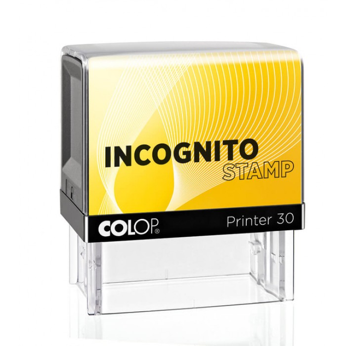 Tekststempel Colop Printer 30 incognito geel