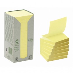 Memoblok Post-it Z-Note R330-1T 76x76mm recycled geel