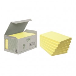 Memoblok Post-it 655-1B recycled 76x127mm canary yellow