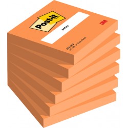 Memoblok Post-it 654 76x76mm oranje