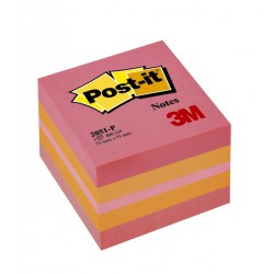 Memoblok Post-it 2051 51x51mm kubus roze