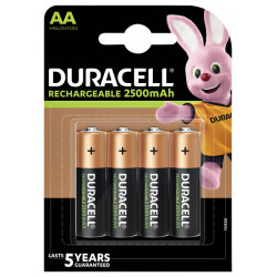 Batterij oplaadbaar Duracell 4xAA 2500mAh Ultra