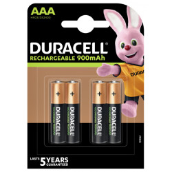 Batterij oplaadbaar Duracell 4xAAA 900mAh Ultra