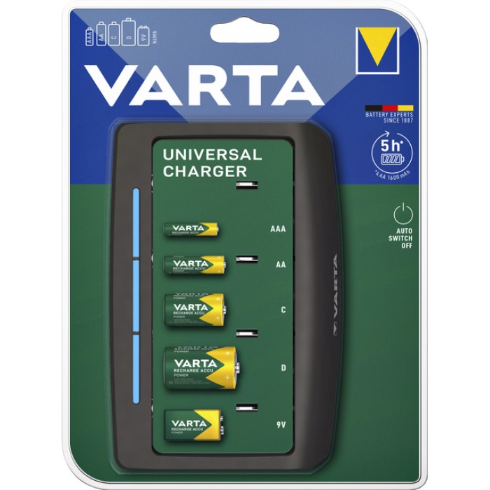 Batterij oplader Varta Universeel exclusief batterijen
