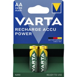 Batterij oplaadbaar Varta 2xAA 2600mAh ready2use