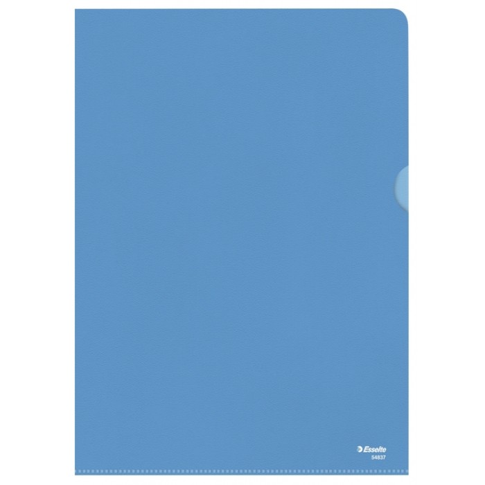 Insteekmap L-model Esselte standaard A4 0.11mm PP blauw 100 stuks