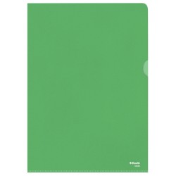 Insteekmap L-model Esselte standaard A4 0.11mm PP groen 100 stuks