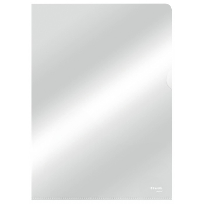 Insteekmap L-model Esselte standaard copy safe 0.11mm PP  A4 transparant 10 stuks