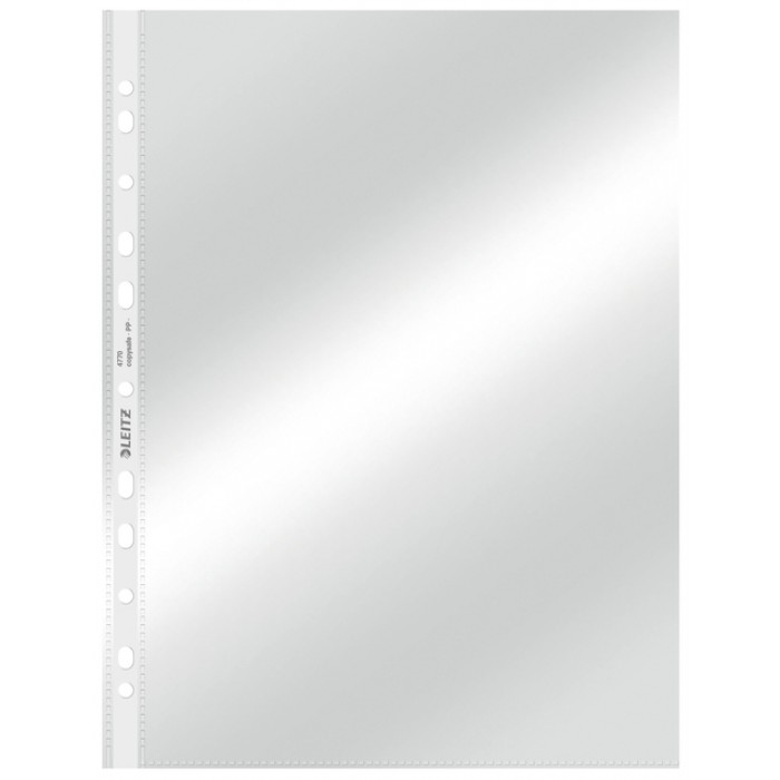 Showtas Leitz Premium standaard copy safe 0.08mm PP A4 transparant 100 stuks