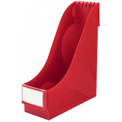 Tijdschriftencassette Leitz extra breed rood