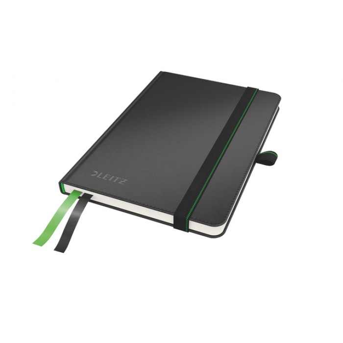 Notitieboek Leitz Complete A6 lijn 160 pagina's 100gr zwart