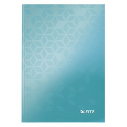 Notitieboek Leitz WOW A5 160blz 90gr lijn ijsblauw
