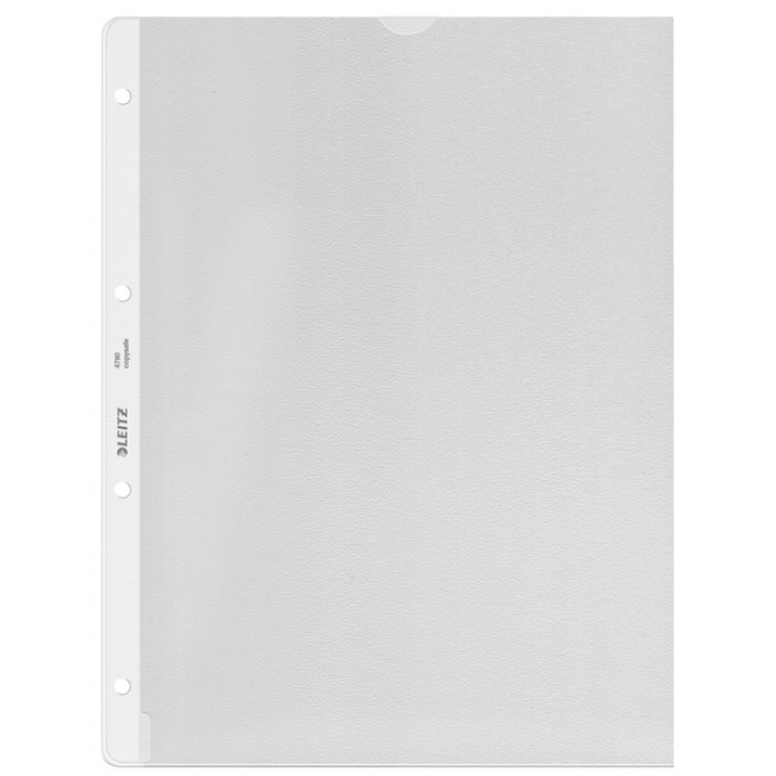 Showtas Leitz Premium met uitsnede copy safe 0.13mm PP A4 transparant 100 stuks