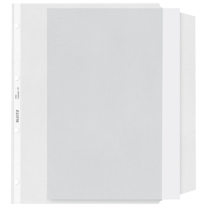 Showtas Leitz Premium met klep copy safe 0.13mm PP A4 transparant 50 stuks
