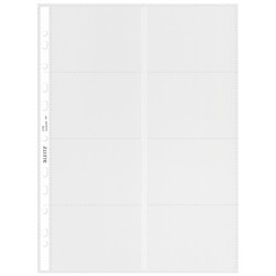 Showtas Leitz Premium voor visitekaartjes copy safe PP A4 glashelder 10 stuks