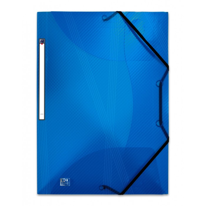 Elastomap Oxford Hawai A4 15mm 3 kleppen PP blauw