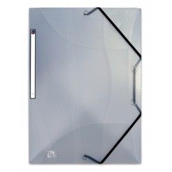 Elastomap Oxford Hawai A4 15mm 3 kleppen PP transparant