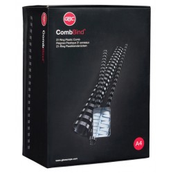 Bindrug GBC 19mm 21rings A4 wit 100 stuks
