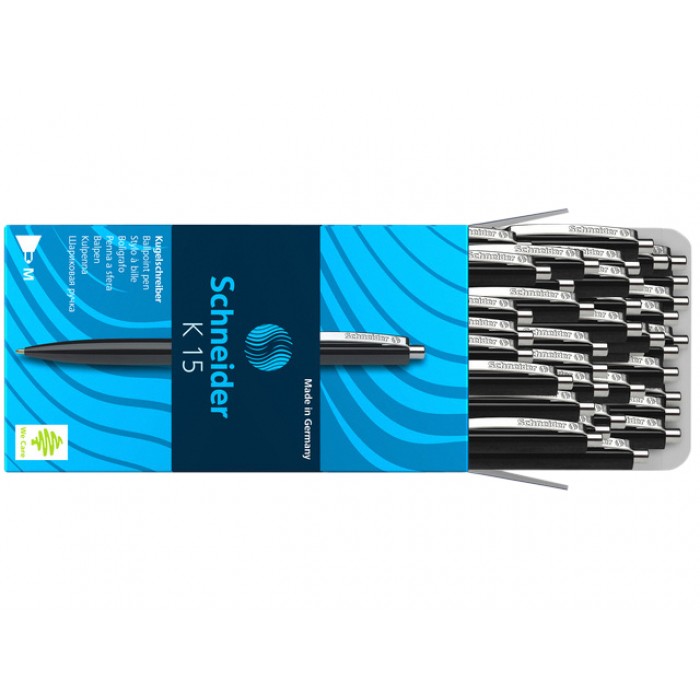 Balpen Schneider K15 medium zwart