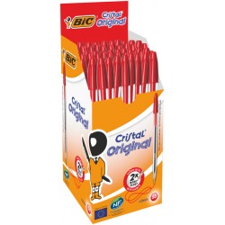 Balpen Bic Cristal medium rood