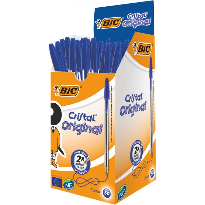 Balpen Bic Cristal medium blauw
