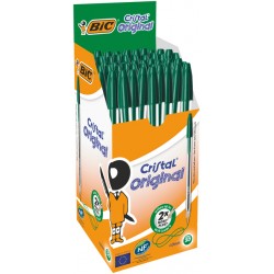 Balpen Bic Cristal medium groen