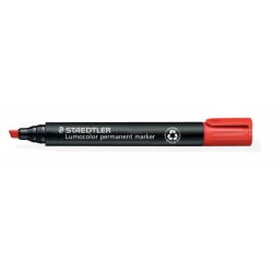 Viltstift Staedtler Lumocolor 350 permanent schuin rood