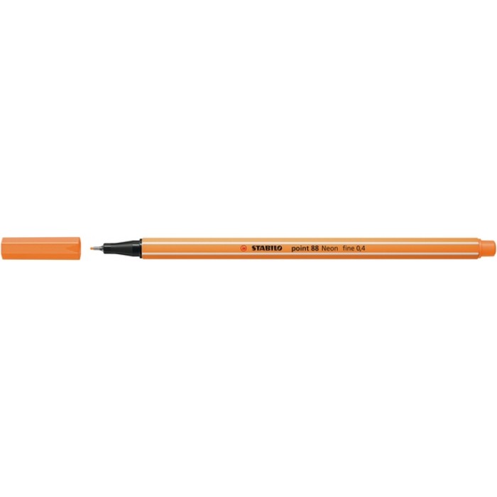 Fineliner STABILO point 88/054 fijn neon oranje