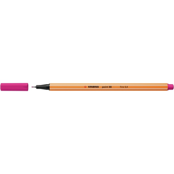 Fineliner STABILO point 88/56 fijn roze rood