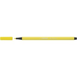 Viltstift STABILO Pen 68/024 medium neon geel