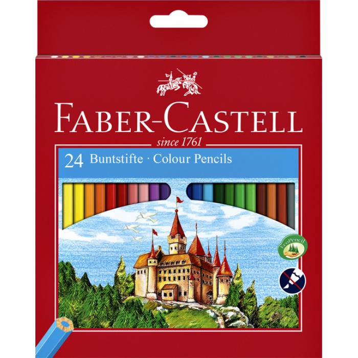 Kleurpotloden Faber-Castell assorti set à 24 stuks