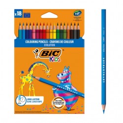 Kleurpotloden BicKids Evolution ecolutions ass blister &agrave; 18st