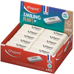 Gum Maped Smiling Planet Dessin wit