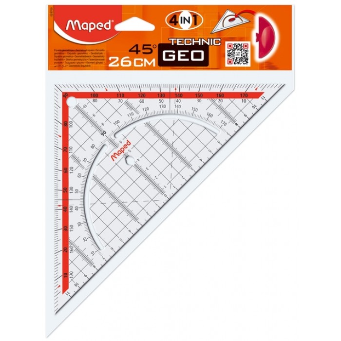 Geodriehoek Maped Geometric 26cm