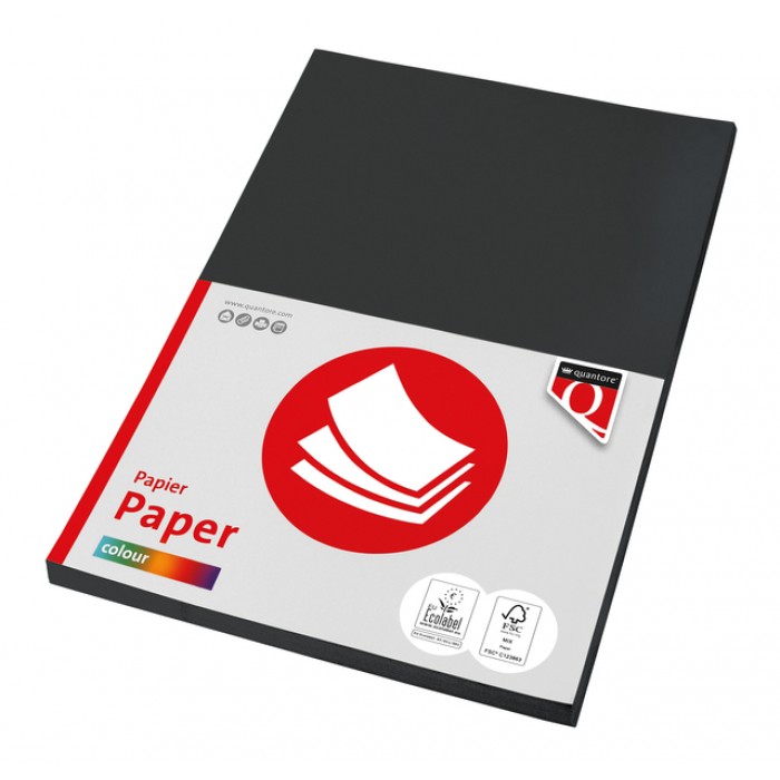 Kopieerpapier Quantore Colour A4 120gr zwart 100vel