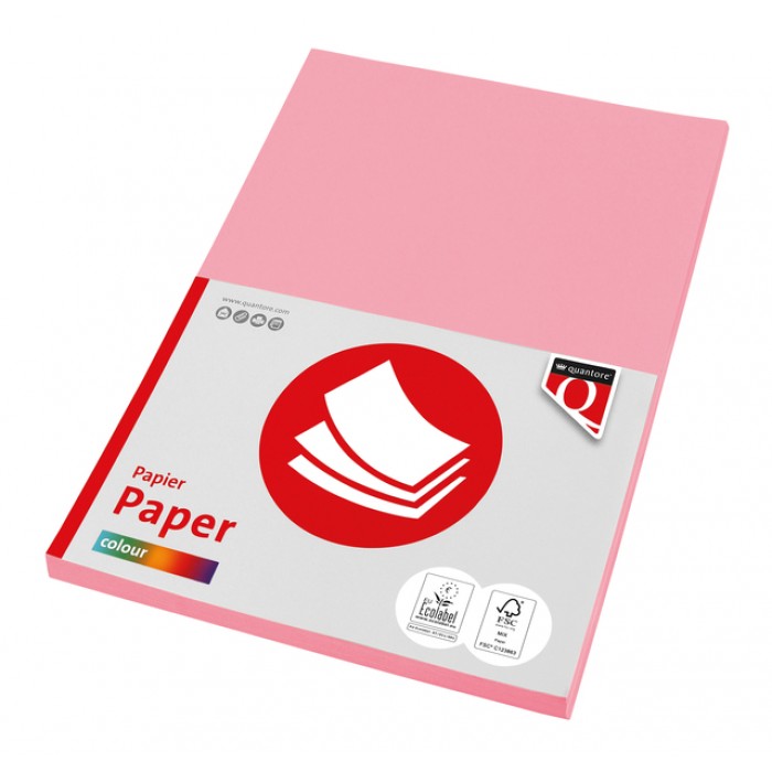 Kopieerpapier Quantore Colour A4 120gr roze 100 vel