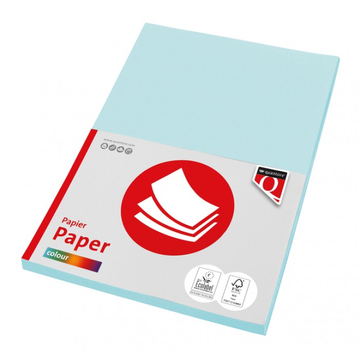 Kopieerpapier Quantore Colour A4 120gr lichtblauw 100vel