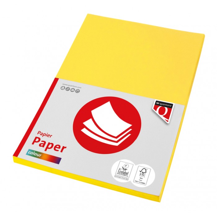 Kopieerpapier Quantore Colour A4 120gr geel 100 vel