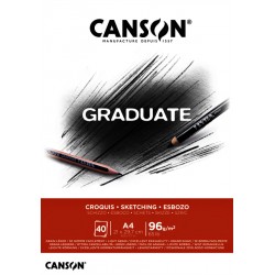 Schetsboek Canson Graduate Croquis A4 96gr 40vel