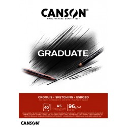 Schetsboek Canson Graduate Croquis A5 96gr 40vel