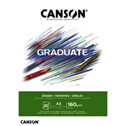Tekenblok Canson Graduate Dessin A3 160gr 30vel