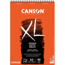 Schetsblok Canson XL Croquuis A3 90gr 120 vel spiraal