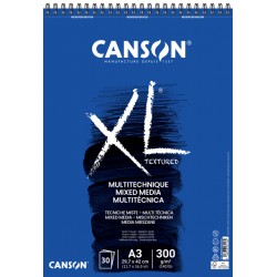 Aquarelblok Canson  XL Mix Media  A3 300gr spiraal 30 vel