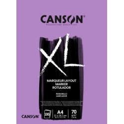 Tekenblok Canson XL Marker A4 70gram 100 vel
