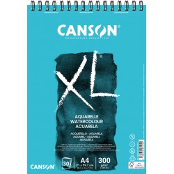 Aquarelblok Canson XL A4 30 vel 300gr spiraal