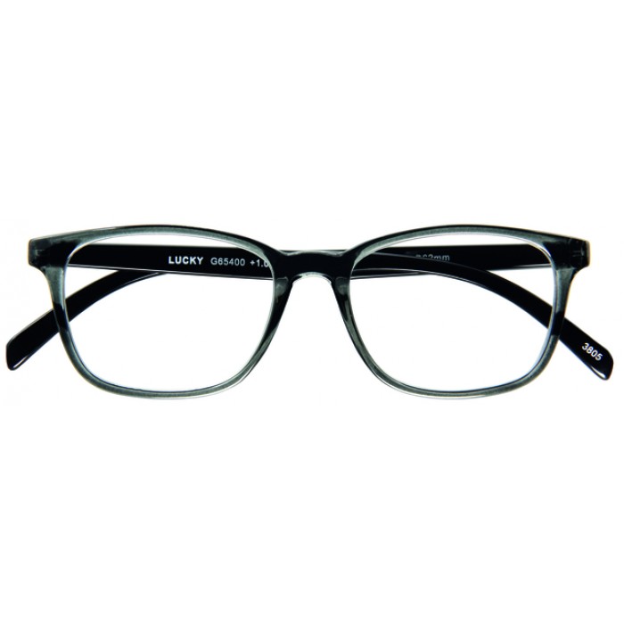 Leesbril I Need You +1.00 dpt Lucky grijs-zwart