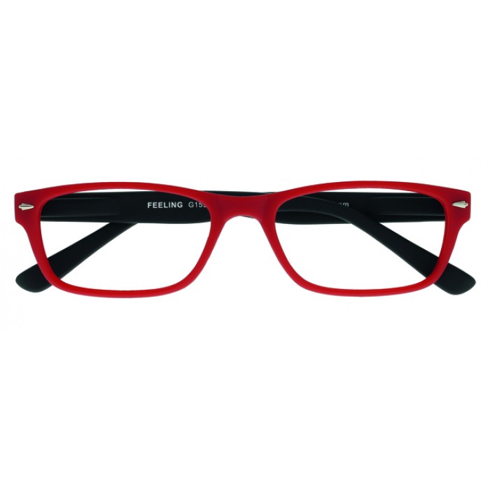Leesbril I Need You +1.00 dpt Feeling rood-zwart