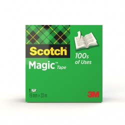 Plakband Scotch Magic 810 19mmx33m onzichtbaar mat