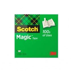 Plakband Scotch Magic 810 12mmx33m onzichtbaar mat
